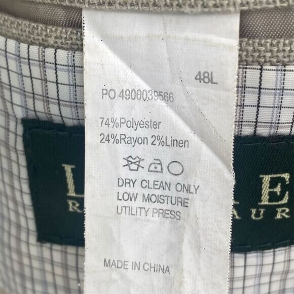 Lauren Ralph Lauren Men's Brown Blazer Size 48 Long Business Classic - Picture 7 of 12